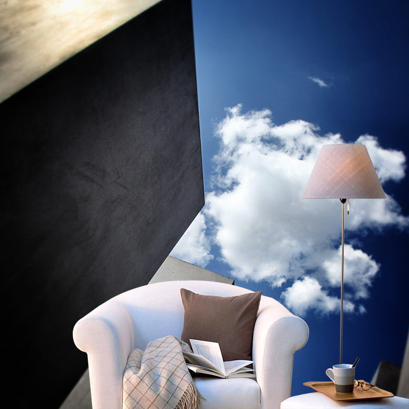 Construction Wall Mural Wallpaper Decorative Mildew Resistant Home Decor