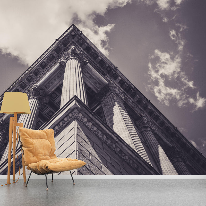 Contemporary Construction Mural Decorative Mildew Resistant Wall Decor