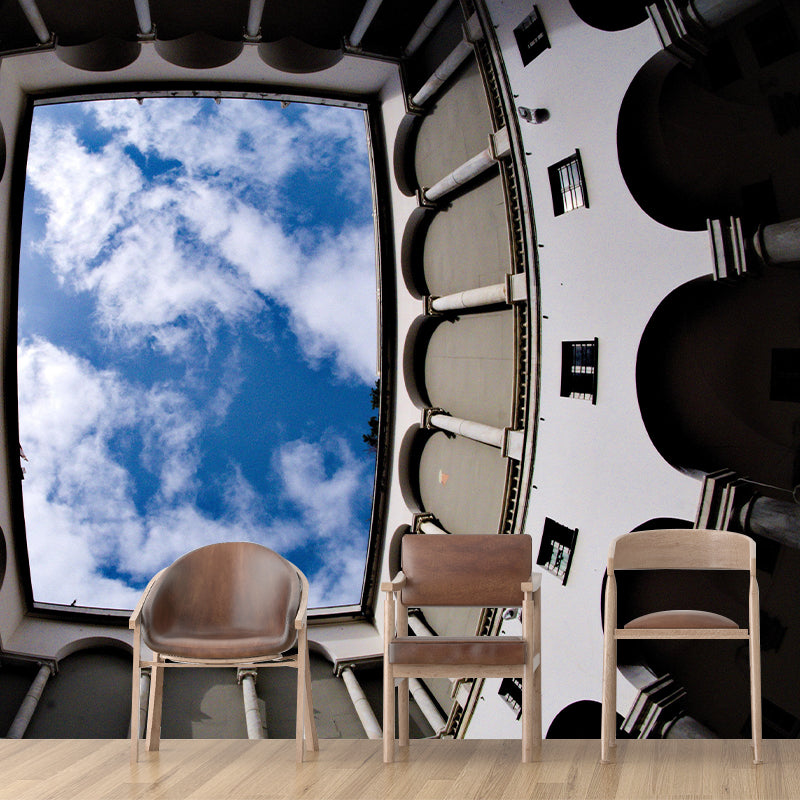 Construction Mural Wallpaper Decorative Mildew Resistant Home Decor