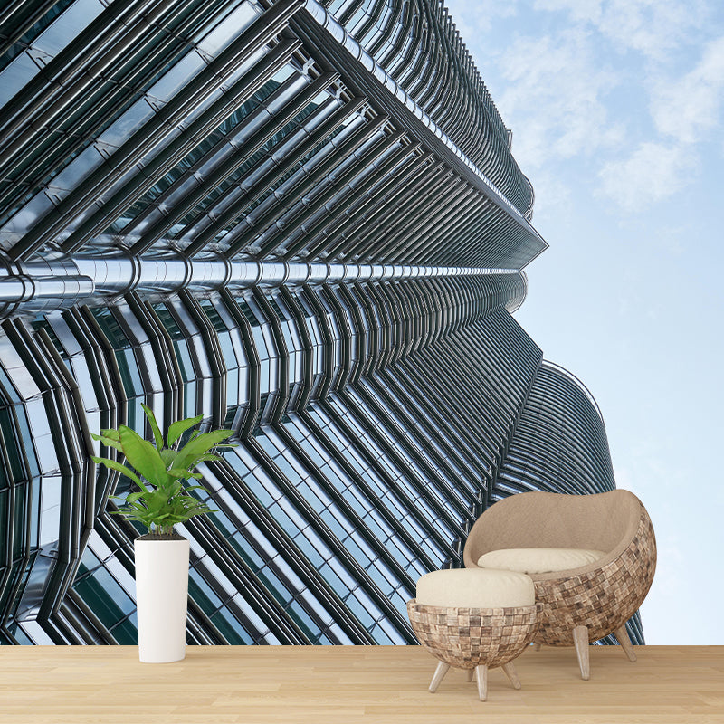 Construction Mural Wallpaper Decorative Mildew Resistant Home Decor