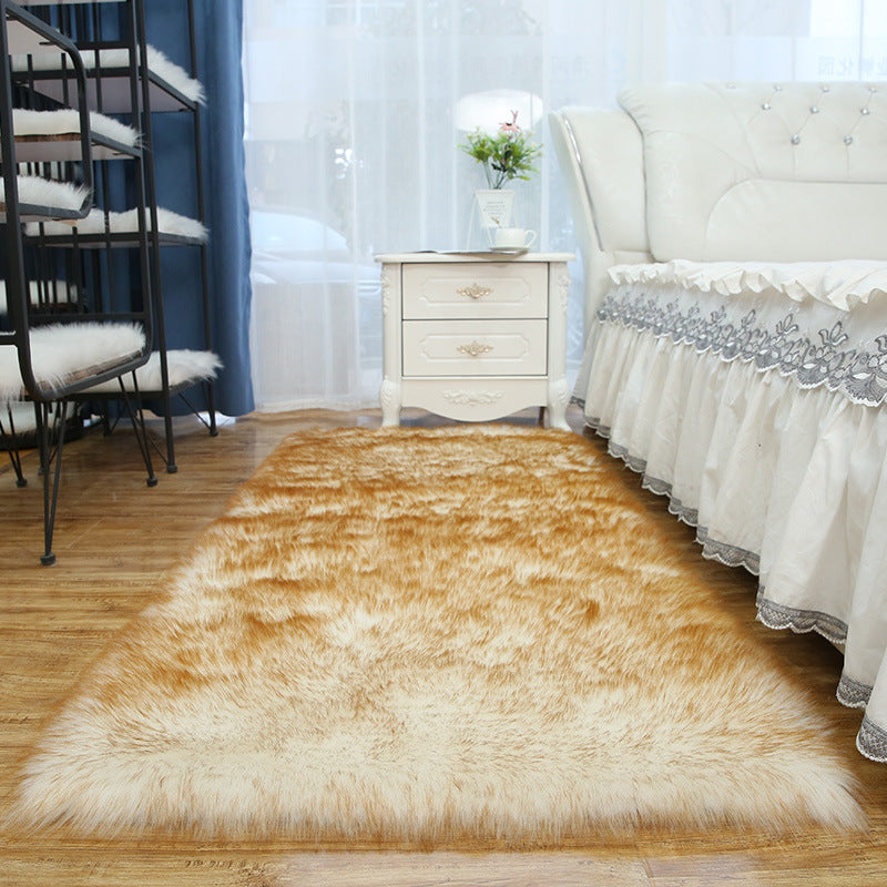 Eenvoud woonkamer tapijt funky gewoon tapijt polyester shag tapijt met niet-slip achterste
