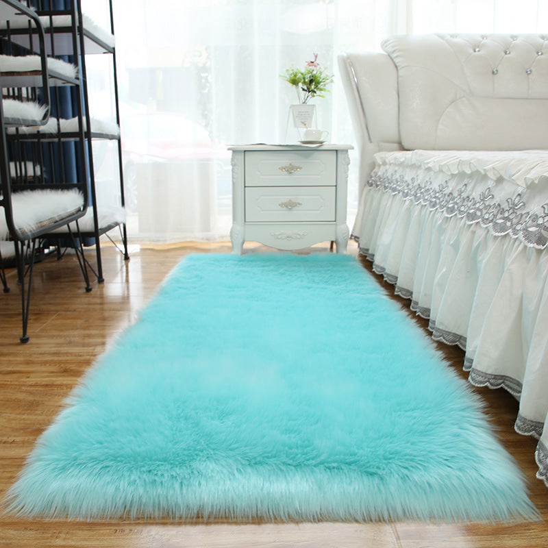 Eenvoud woonkamer tapijt funky gewoon tapijt polyester shag tapijt met niet-slip achterste