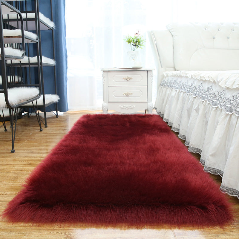 Eenvoud woonkamer tapijt funky gewoon tapijt polyester shag tapijt met niet-slip achterste