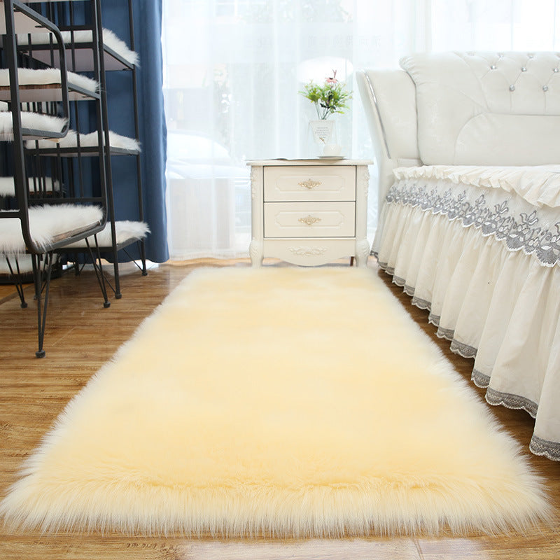 Eenvoud woonkamer tapijt funky gewoon tapijt polyester shag tapijt met niet-slip achterste