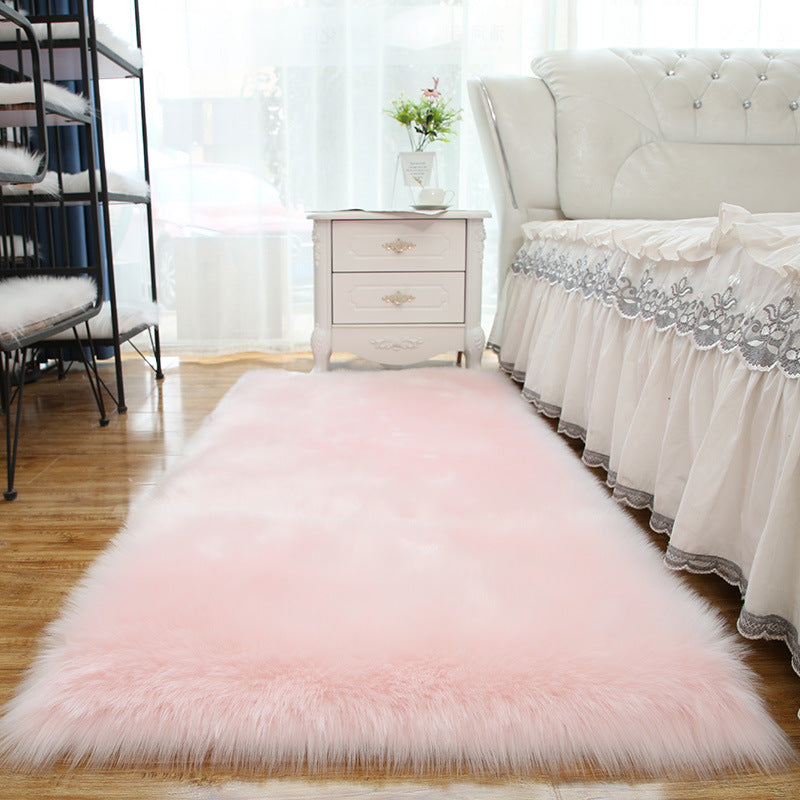 Eenvoud woonkamer tapijt funky gewoon tapijt polyester shag tapijt met niet-slip achterste