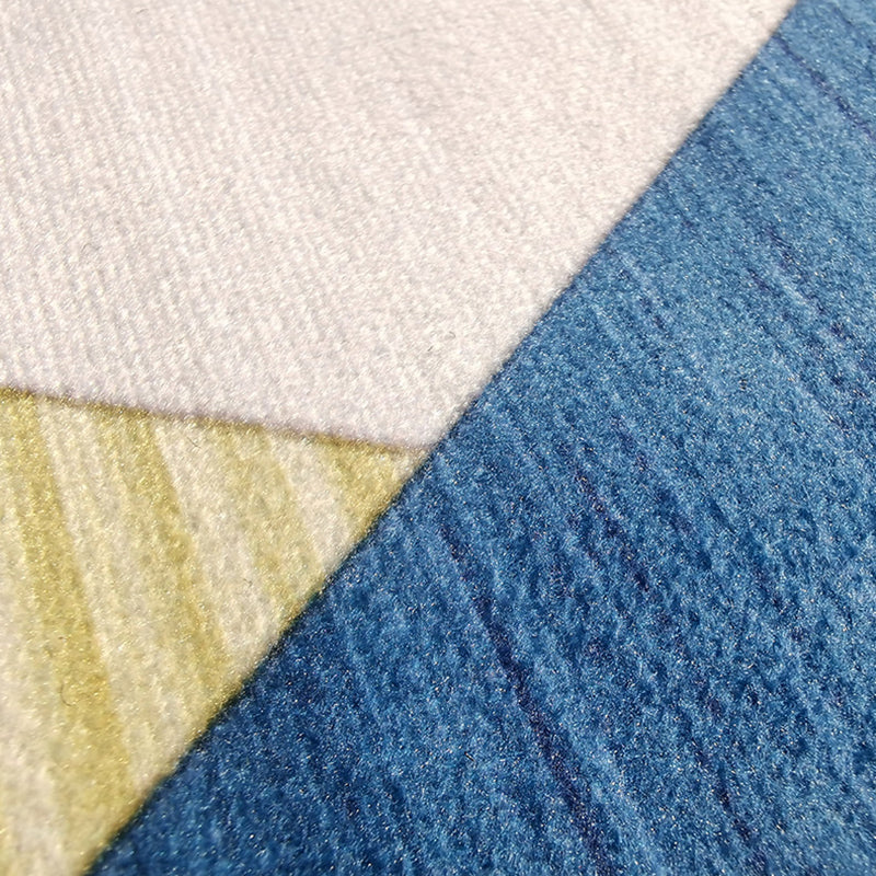 Minimalist Area Rug Marble Pattern Carpet Polyester Stain Resistant Area Rug for Living Room