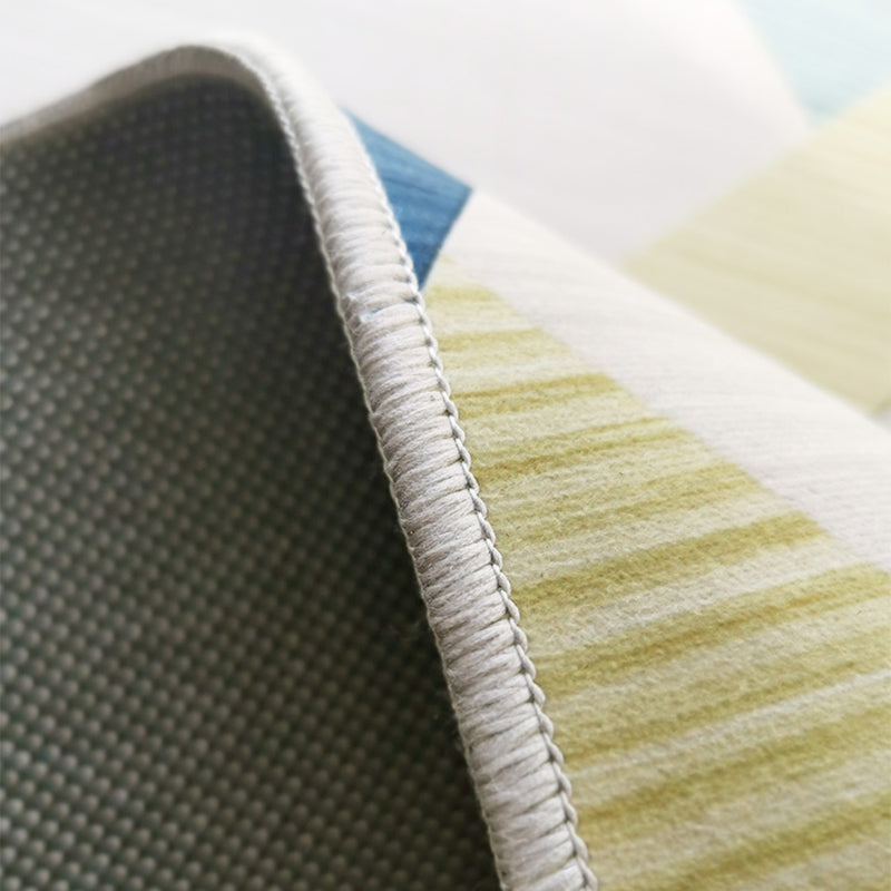 Minimalist Area Rug Marble Pattern Carpet Polyester Stain Resistant Area Rug for Living Room