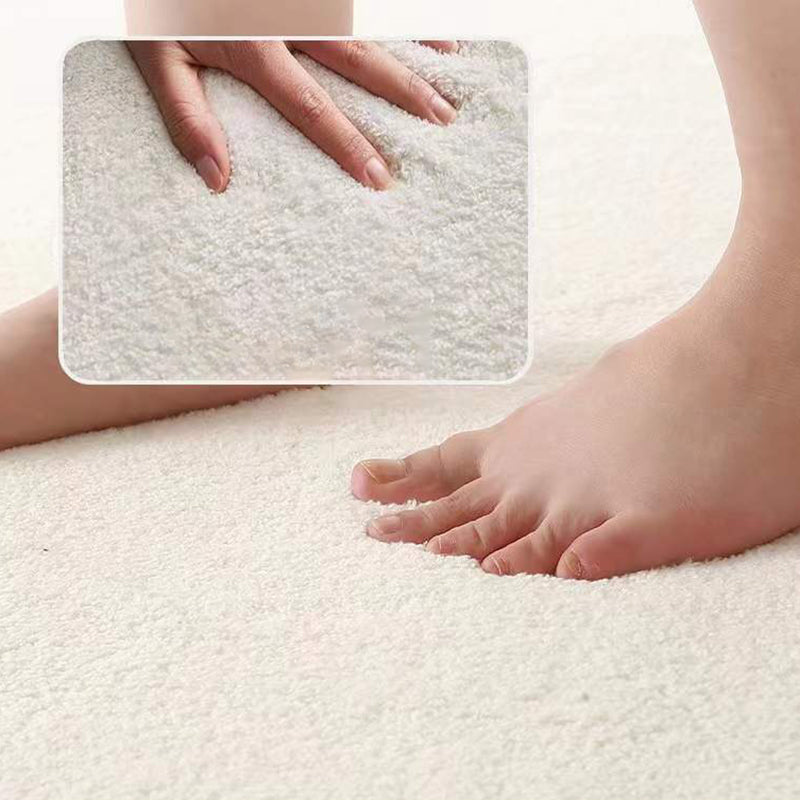 Modern Geometric Print Rug Apricot Polyester Area Carpet Non-Slip Backing Rug for Drawing Room