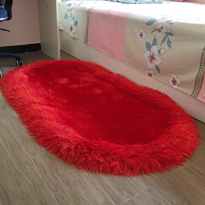 Chambre de chambre à coucher en peluche de couleur unie de couleur solide