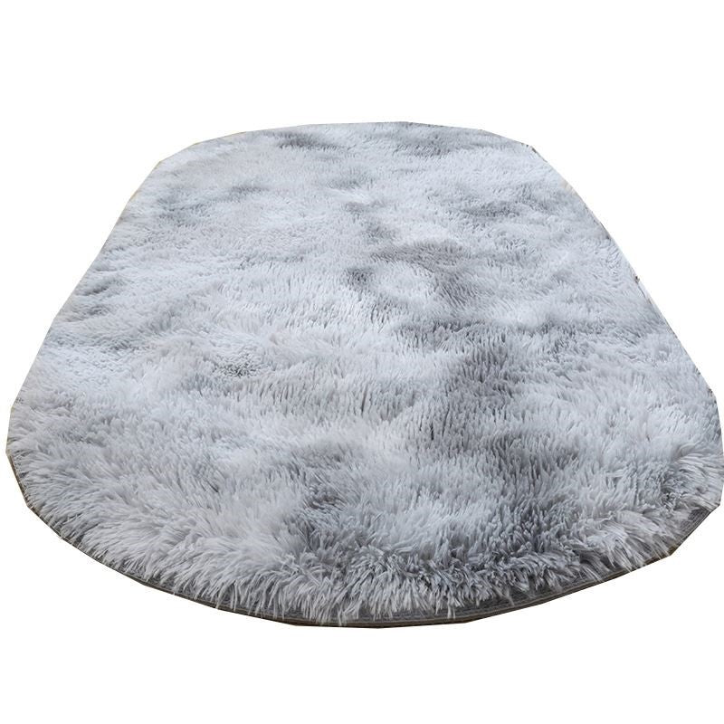 Tapis de couleur en polyester en peluche élégant tapis de soins faciles pour le salon