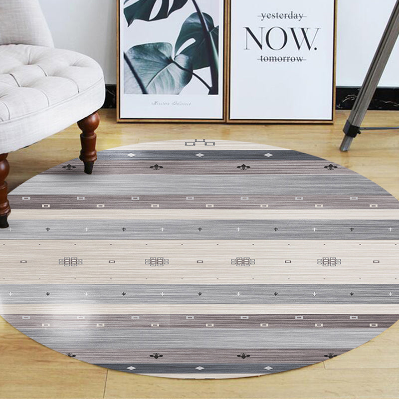 Stylish Modern Carpet Polyester Geometric Pattern Area Rug Non-Slip Backing Rug for Home Decor