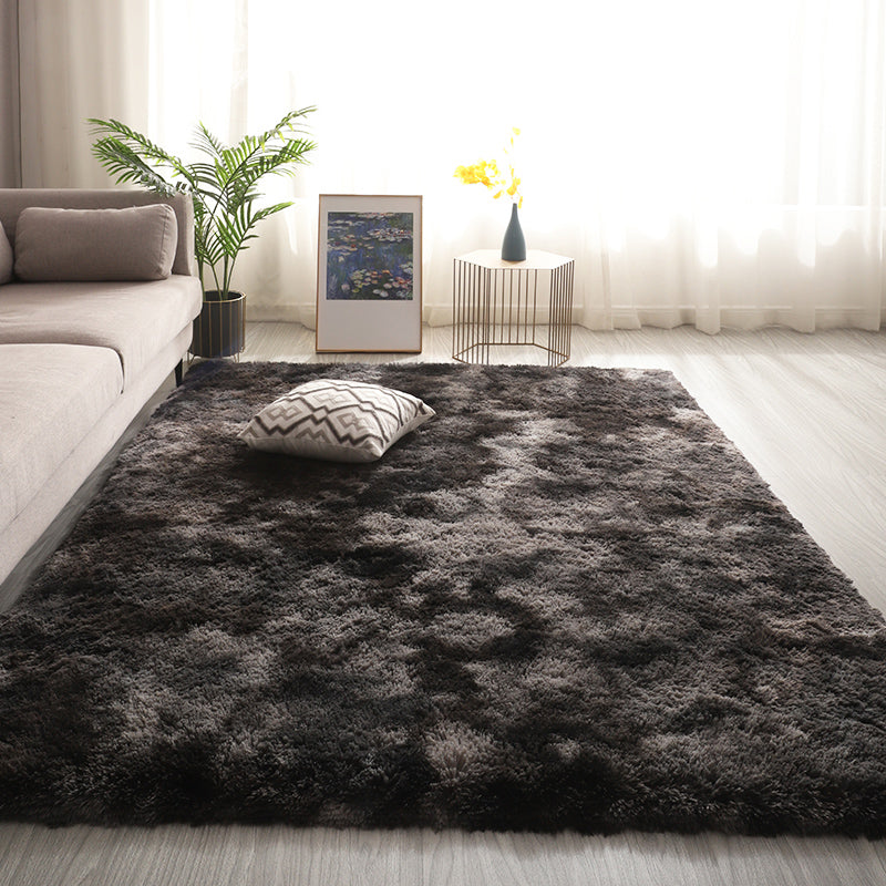 Funky Tie Dye Printed Rug Distinctive Carpet Polyester Anti-Slip Shag Rug for Living Room