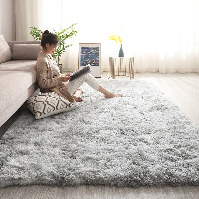 Funky Tie Dye Printed Rug Distinctive Carpet Polyester Anti-Slip Shag Rug for Living Room