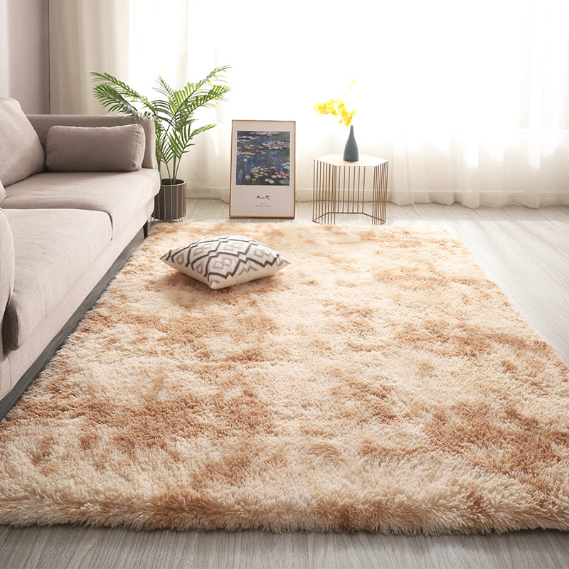 Funky Tie Dye Printed Rug Distinctive Carpet Polyester Anti-Slip Shag Rug for Living Room