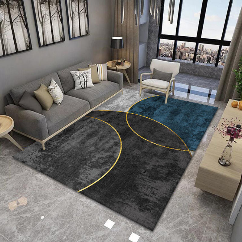 Gorgeous Carpet Trendy Polyester Area Rug Living Room Area Carpet with Non-Slip Backing