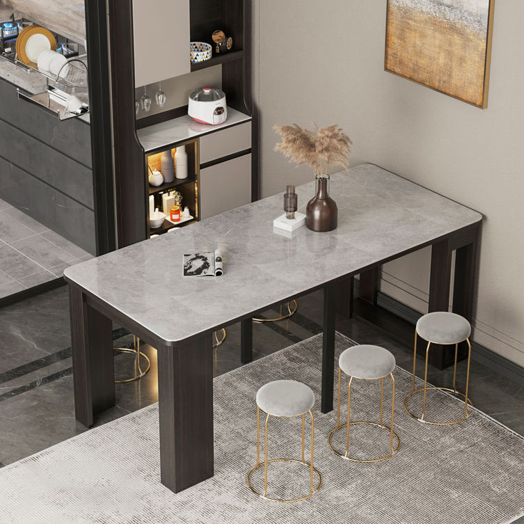 Mesa de comedor de piedra sinterizada de 70 ''