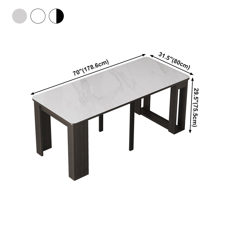 Mesa de comedor de piedra sinterizada de 70 ''