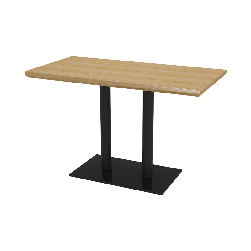 Industrial Dining Table Black Metal Base Table for Home Kitchen Dinner