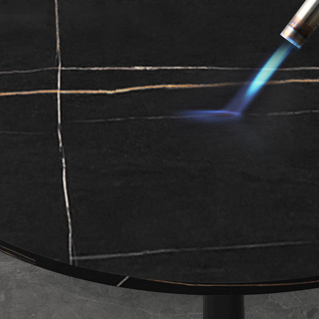 Tavolo da pranzo contemporaneo da 31,5 pollici tavolo rotondo per cucina e sala da pranzo