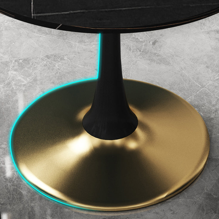 Tavolo da pranzo contemporaneo da 31,5 pollici tavolo rotondo per cucina e sala da pranzo