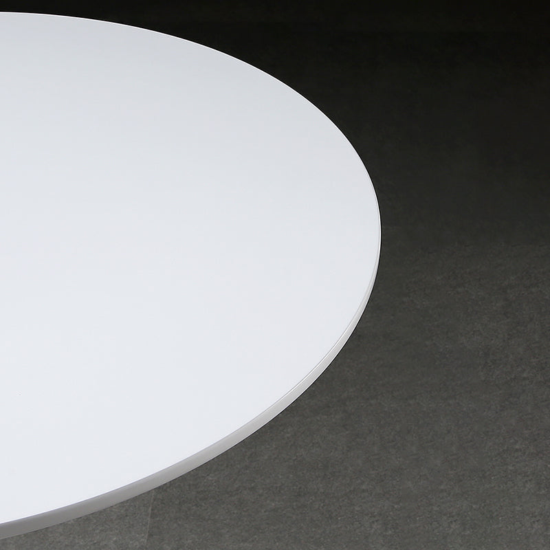 Metal Contemporary Round Dining Table Wood Top Table with Tulip