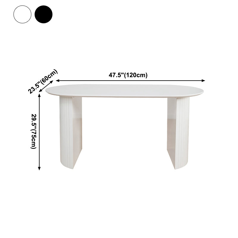 Contemporary Style Oval Dining Table Solid Wood Furniture for Dining Room