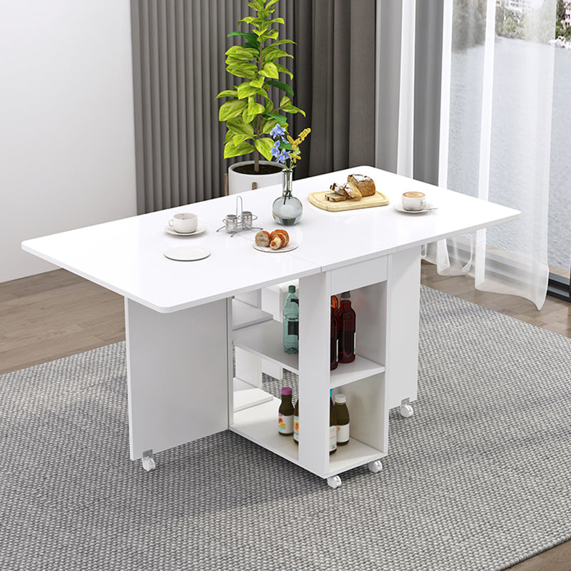 Contemporary Faux Marble Multifunction Table Single Rectangle Table (table only)