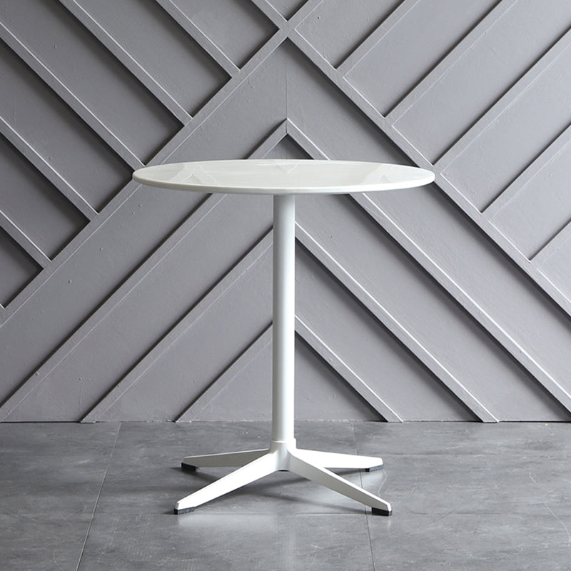 Metaal traditionele luxe ronde eettafel vervaardigd houten binnen tafel voor keuken