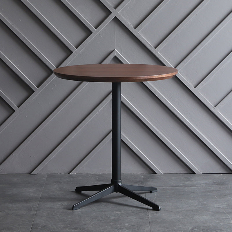 Metaal traditionele luxe ronde eettafel vervaardigd houten binnen tafel voor keuken