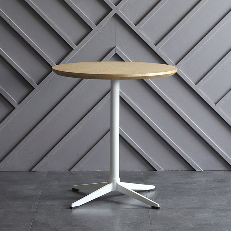 Metaal traditionele luxe ronde eettafel vervaardigd houten binnen tafel voor keuken