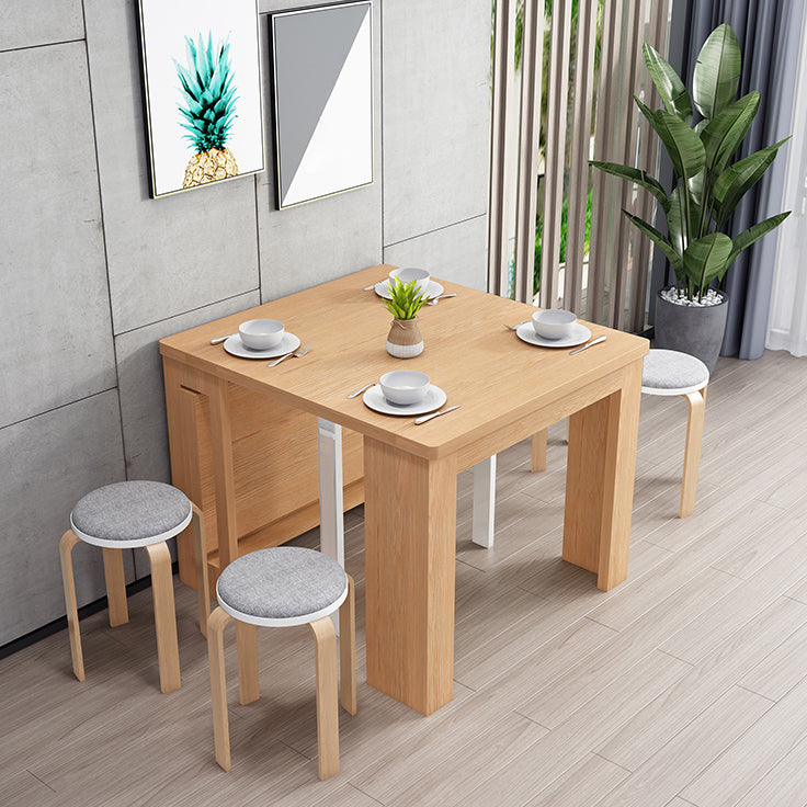 73 '' opvouwbare populier houten eettafel uitbreidbare rechthoektafel (alleen tafel)
