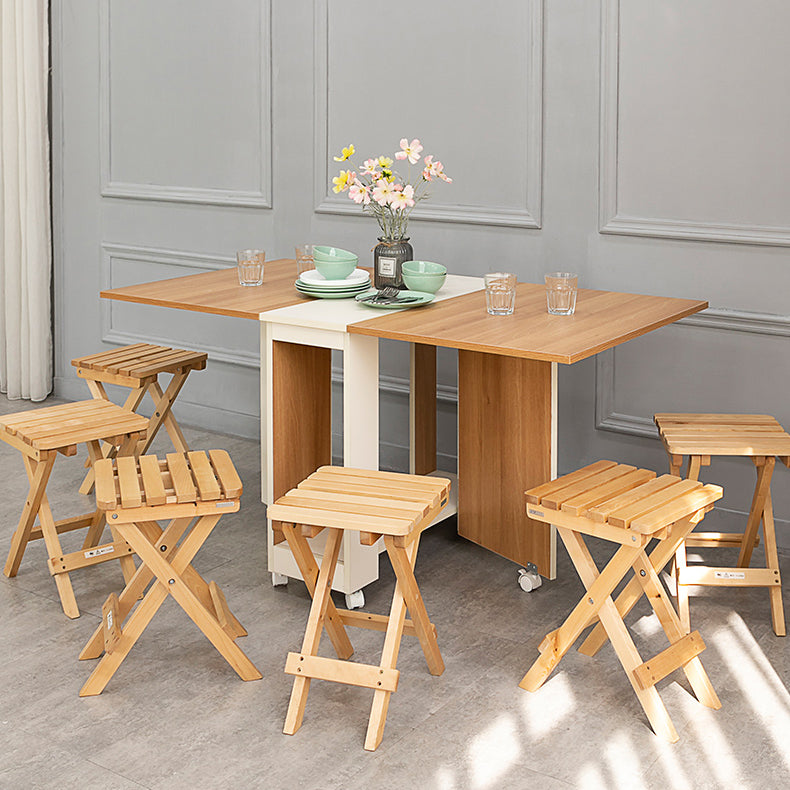 47 '' Mesa de madera artificial plegable Mesa rectángulo moderna (solo mesa)