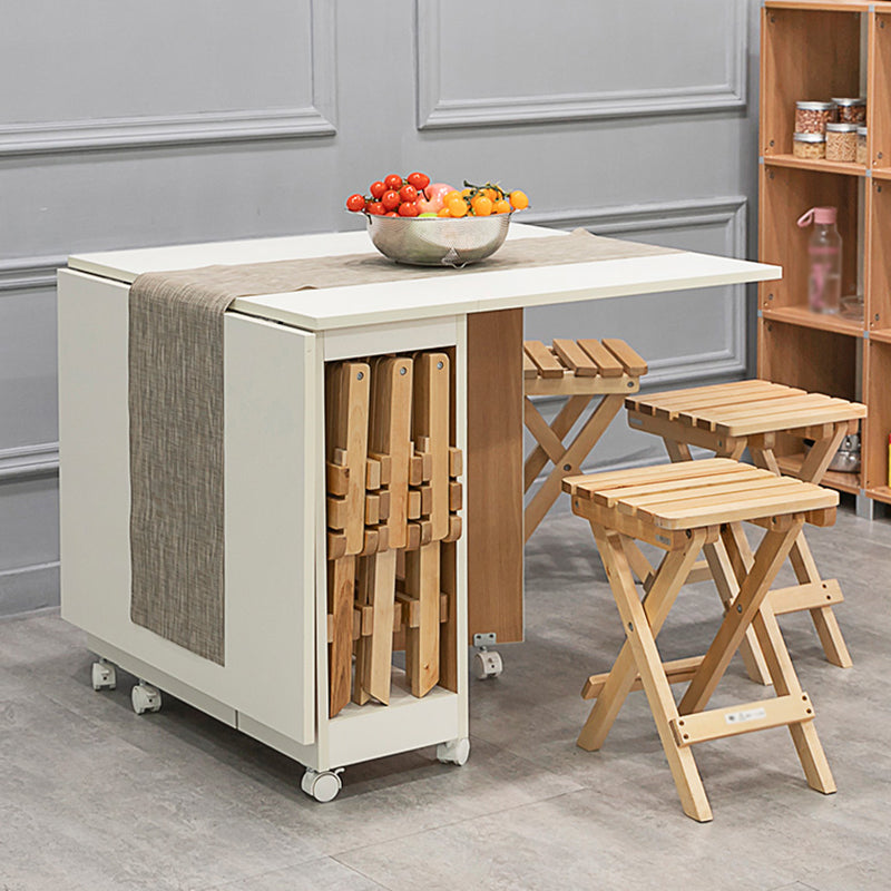 47 '' Mesa de madera artificial plegable Mesa rectángulo moderna (solo mesa)
