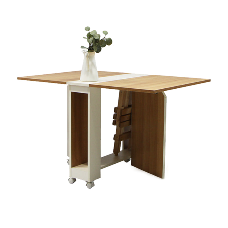 47 '' Mesa de madera artificial plegable Mesa rectángulo moderna (solo mesa)