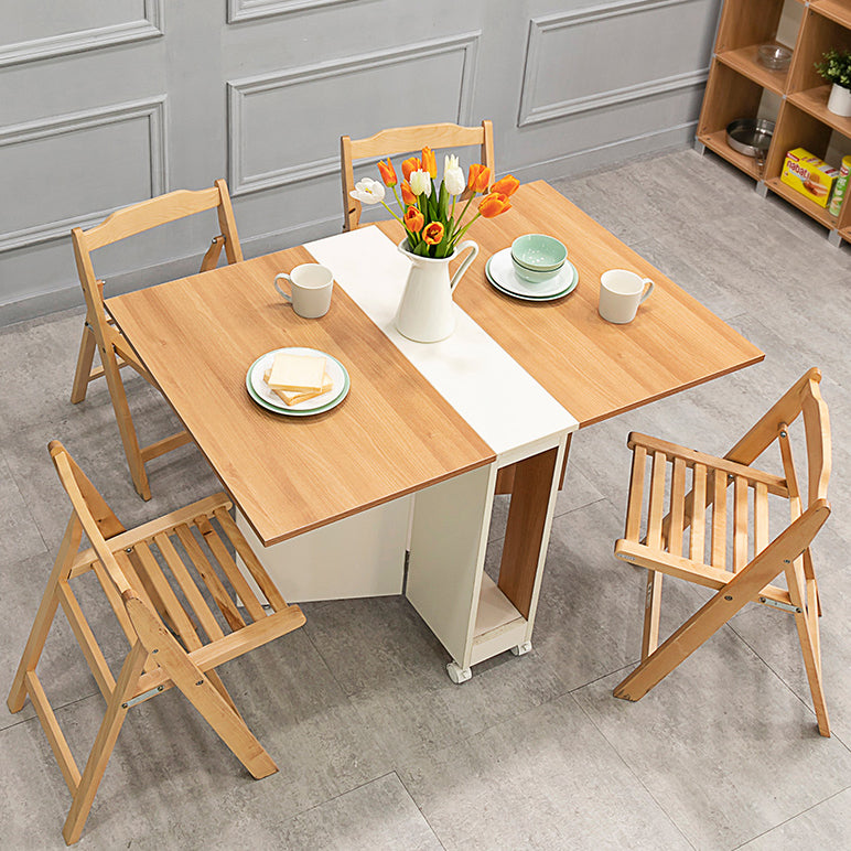 47 '' Mesa de madera artificial plegable Mesa rectángulo moderna (solo mesa)