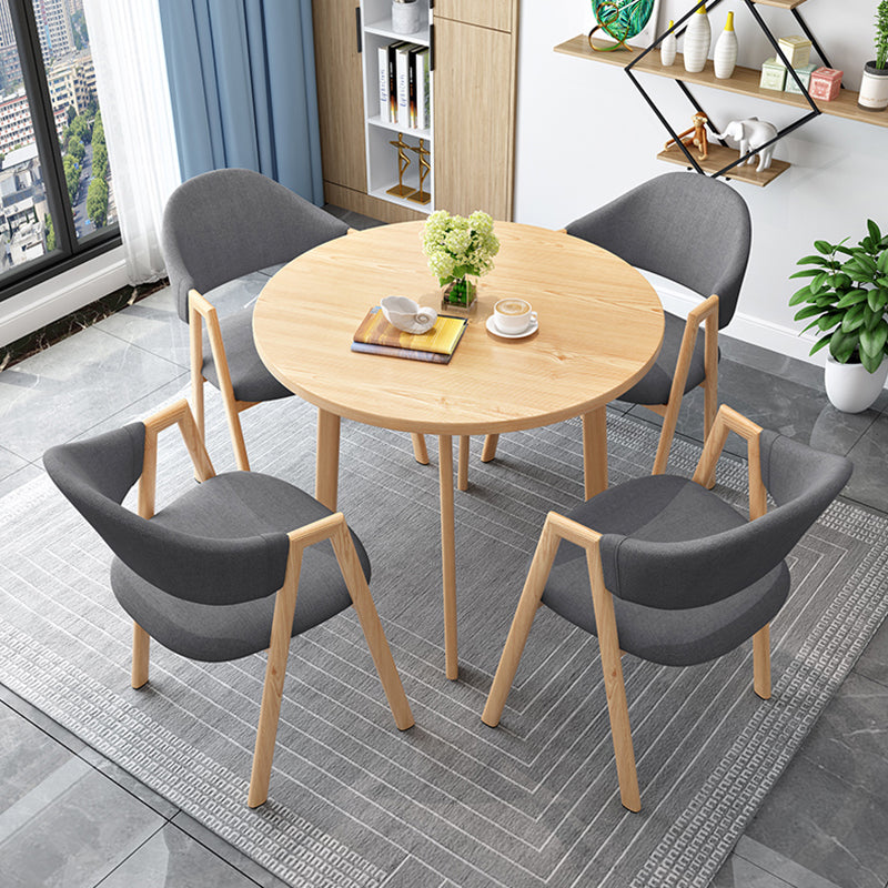 Minimalistische ronde vorm MDF-tafel Standaard eettafel voor keuken