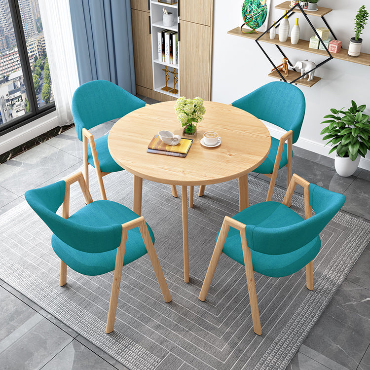 Minimalistische ronde vorm MDF-tafel Standaard eettafel voor keuken