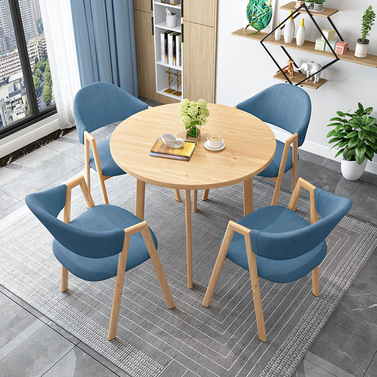 Minimalistische ronde vorm MDF-tafel Standaard eettafel voor keuken