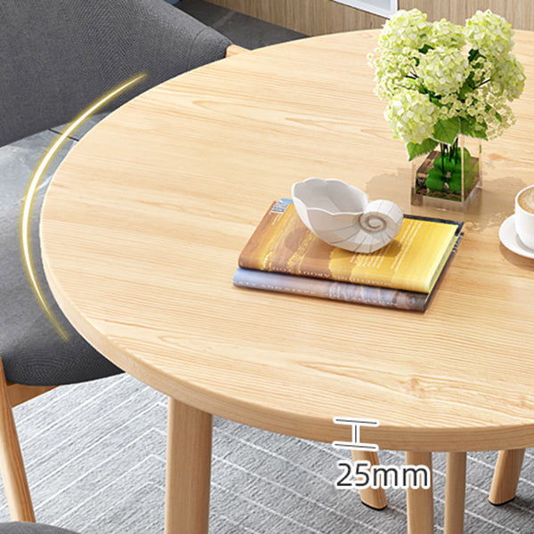 Minimalistische ronde vorm MDF-tafel Standaard eettafel voor keuken