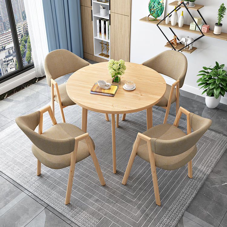 Minimalistische ronde vorm MDF-tafel Standaard eettafel voor keuken