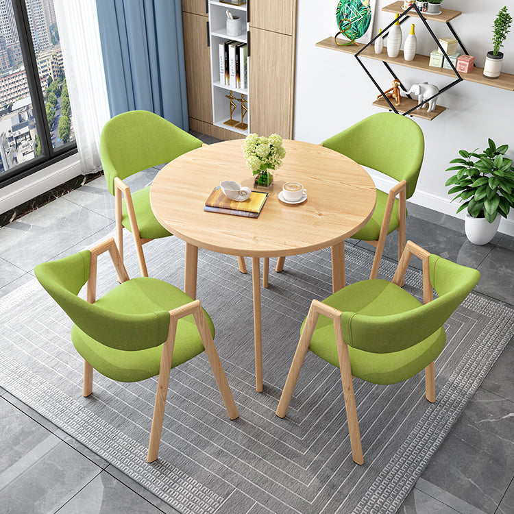 Minimalistische ronde vorm MDF-tafel Standaard eettafel voor keuken