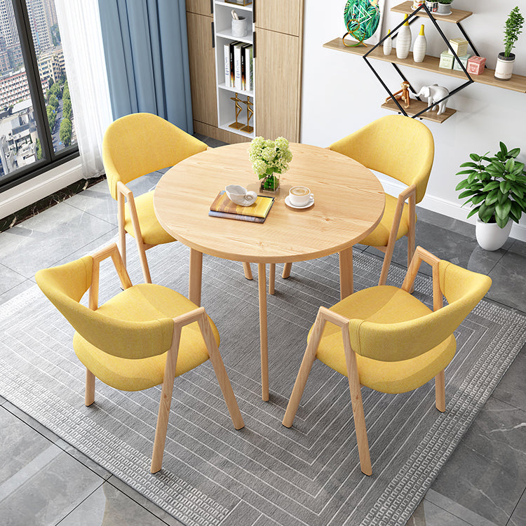 Minimalistische ronde vorm MDF-tafel Standaard eettafel voor keuken