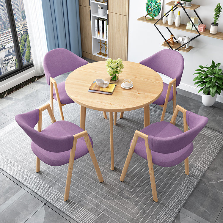 Minimalistische ronde vorm MDF-tafel Standaard eettafel voor keuken