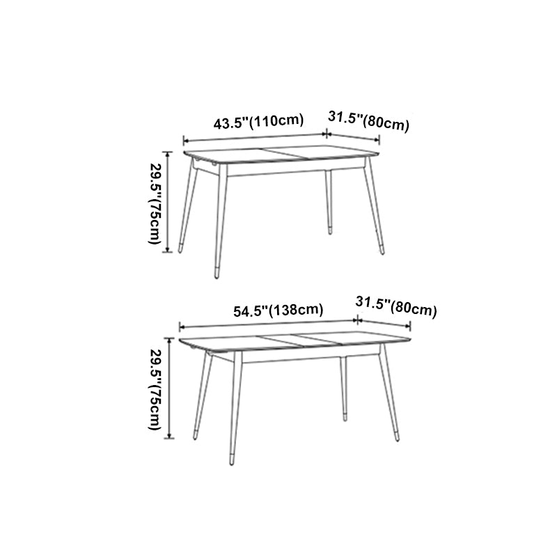 Traditional Luxury Rectangle 4-foot Home Furniture Solid Wood Dining Room Collection