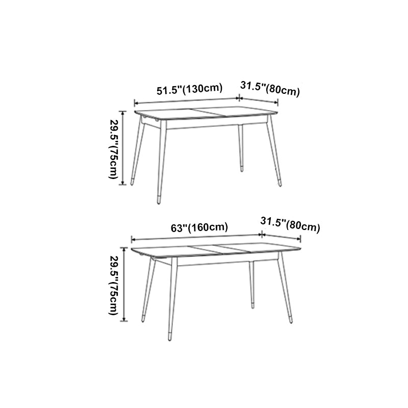 Traditional Luxury Rectangle 4-foot Home Furniture Solid Wood Dining Room Collection