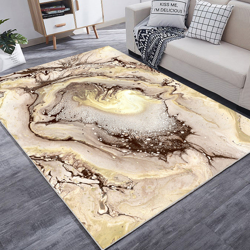 Colorful Modern Rug Polyester Geometric Print Area Rug Anti-Slip Area Rug for Home Decor
