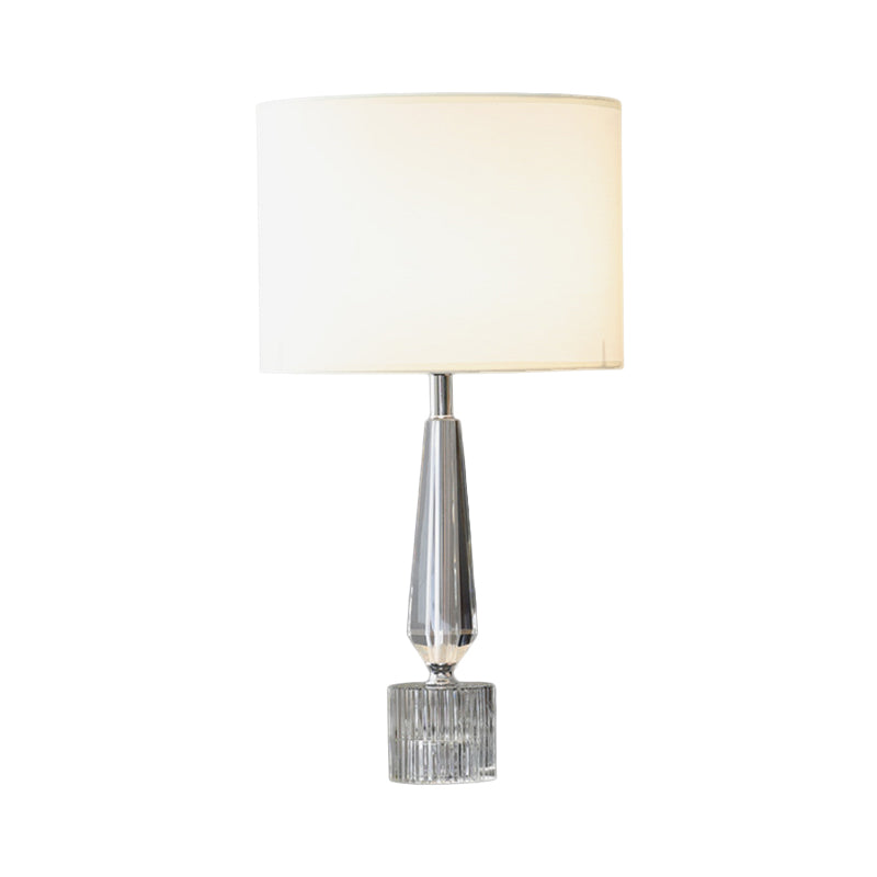 Lámpara de mesa de batería Lámpara contemporánea K9 Crystal 1 Head White Night Lighting para sala de estar