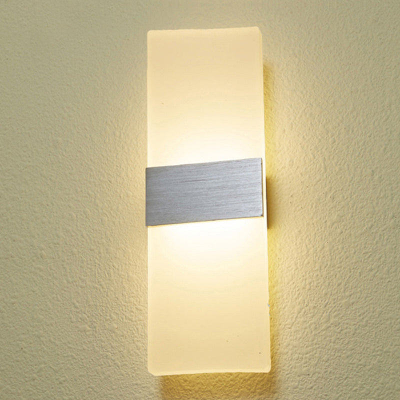 Luces de apliques de pared rectangulares de estilo moderno 1 accesorios de iluminación de pared de luz