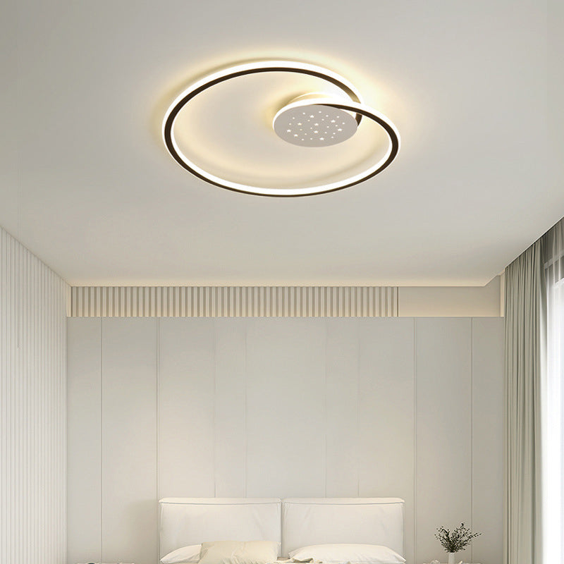 Line Shape LED-plafondlamp Modern ijzer 2-lichts inbouw voor slaapkamer