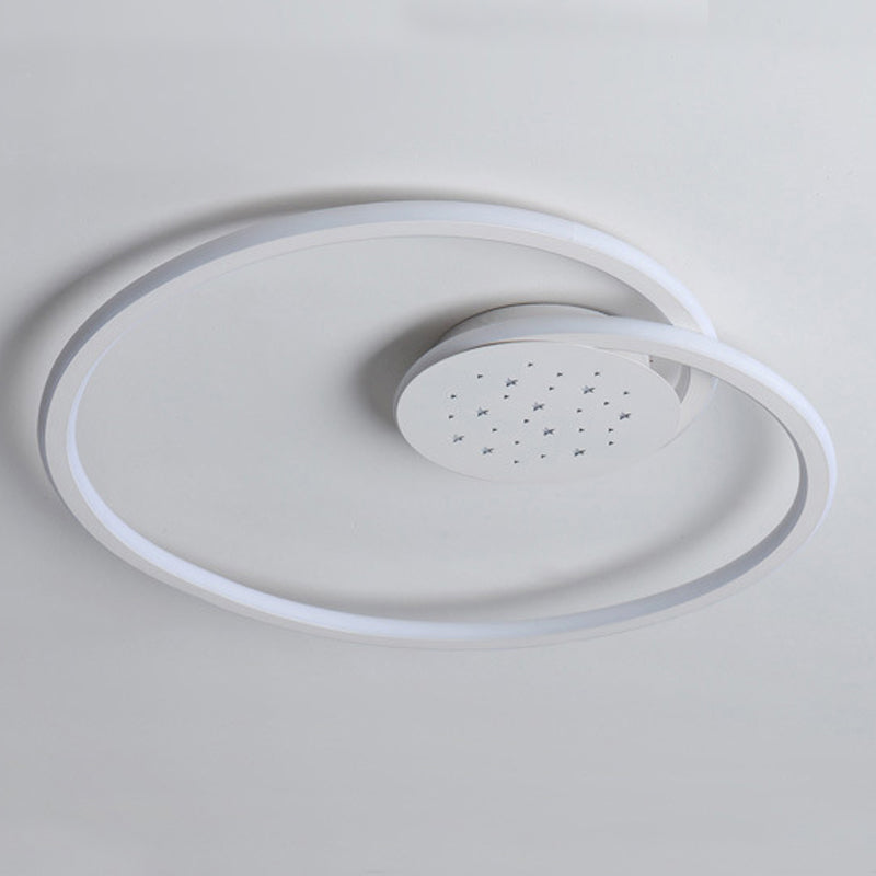 Line Shape LED-plafondlamp Modern ijzer 2-lichts inbouw voor slaapkamer